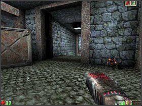 Zapamiętaj miejsce walki, zjedź na dół, załatw kolejnego Brutala, wyjdź na zewnątrz, kieruj się do chatki - 2. Nyleves Falls | Unreal - Unreal - poradnik do gry