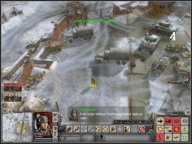 Następnie zawróć i idź w lewo (w stronę lewej krawędzi minimapy) - Misja 7 | Kampania niemiecka | Faces of War Oblicza Wojny - Faces of War: Oblicza Wojny - poradnik do gry