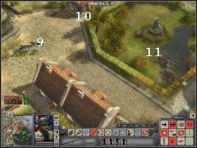 Następnie przebiegnij za kolejne budynki, aby móc okrążyć okopany czołg (12) - Misja 3 | Kampania aliancka | Faces of War Oblicza Wojny - Faces of War: Oblicza Wojny - poradnik do gry