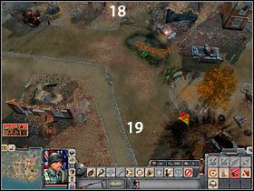 Po dostarczeniu apteczki pojawią się pierwsze posiłki i będzie można obsadzić czołg po prawej stronie kościoła (20) - Misja 6 | Kampania aliancka | Faces of War Oblicza Wojny - Faces of War: Oblicza Wojny - poradnik do gry