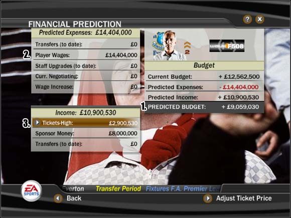 1 - Finanse | Tryb menedżerski FIFA 07 - FIFA 07 - poradnik do gry