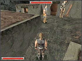 Kiedy dojdziesz do centralnej części Nowego Obozu, porozmawiaj z Baalem Kaganem (obrazek z lewej) - Witamy w Koloni (9) | Rozdział 1 | Gothic - Gothic - poradnik do gry