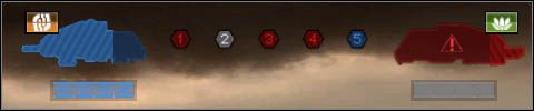 Przejdźmy teraz do cyfr od 1 do 5 umieszczonych w sześciokątach, między symbolami obu statków - Założenia trybu Titan cz.1 | Tryb Titan i Conquest | Battlefield 2142 - Battlefield 2142 - poradnik do gry