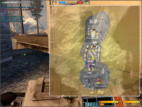 Obserwacja mapy pozwala na zorientowaniu się w sytuacji na polu bitwy - Orientacja w terenie i komunikacja | Uwagi dodatkowe | Battlefield 2142 - Battlefield 2142 - poradnik do gry