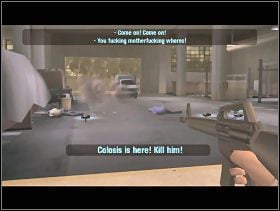 Na koniec czeka nas jeszcze potyczka z Colosisem, grubasem na usługach niezbyt lubianego przez Montane gangu - Un-Load The Ship | South Beach | Scarface Człowiek z Blizną - Scarface: Człowiek z Blizną - poradnik do gry