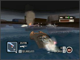 Nie oszczędzamy amunicji tylko szybko przebijamy się do motorówki i płyniemy za nim - Penisula | North Beach | Scarface Człowiek z Blizną - Scarface: Człowiek z Blizną - poradnik do gry