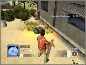 Przed kolejną osadą znajduje się mała chałupką, w której możemy uleczyć Tonyego, uzbroić go w stosowniejszą broń czy też uzupełnić amunicje - Tranquilandia | Wyspy Once Again | Scarface Człowiek z Blizną - Scarface: Człowiek z Blizną - poradnik do gry