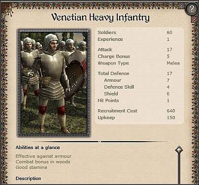 Mailed Knights ( 30 ) - Jest to standardowa jednostka konna dla większości nacji w Medie 2 - Wenecja - Zamek (1) | Nacje w Medieval II - Medieval II: Total War - poradnik do gry