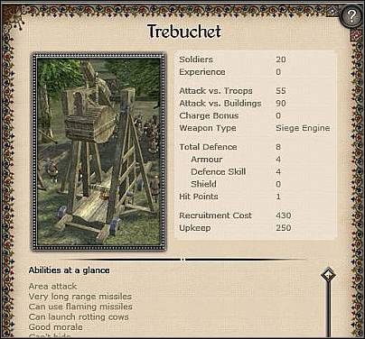 Ballista ( 40,5 ) - Jest to broń oblężnicza specjalizująca się w likwidowaniu piechoty - Bizancjum - Miasto (2) | Nacje w Medieval II Total War - Medieval II: Total War - poradnik do gry