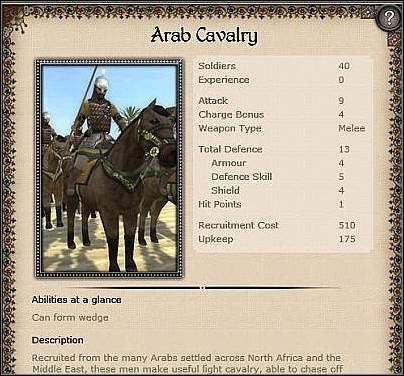 Mamluk Archers ( 27 ) - Jest to zrównoważona jednostka łuczników konnych, zdatna też do ataku konwencjonalnego (po 8) - Egipt - Zamek (2) | Nacje w Medieval II Total War - Medieval II: Total War - poradnik do gry