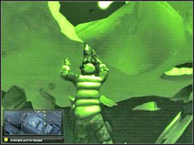 Mając ten problem z głowy możesz podpłynąć do jednej z dziur (#1), dzięki czemu będziesz mógł wydostać się na powierzchnię (#2) - Iceland - Geothermal Plant (1) | Misja 1 w Splinter Cell Double Agent - Tom Clancys Splinter Cell: Double Agent - poradnik do gry