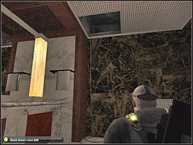 Zwróć uwagę na dziurę w suficie, z której będziesz oczywiście musiał skorzystać - Shanghai - Hotel (3) | Misja 5 w Splinter Cell Double Agent - Tom Clancys Splinter Cell: Double Agent - poradnik do gry