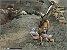 Możliwie jak najszybciej przejdź do ukazanego na screenie przejścia (#1) - Kinshasa (1) | Misja 9.3 w Splinter Cell Double Agent - Tom Clancys Splinter Cell: Double Agent - poradnik do gry