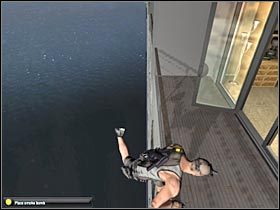 Chwyć się teraz rynienki i zacznij przemieszczać w górę (#1) - Cozumel - Cruise Ship (1) | Misja 7.1 w Splinter Cell Double Agent - Tom Clancys Splinter Cell: Double Agent - poradnik do gry