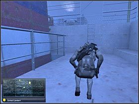 Znajdującego się tu wartownika najlepiej będzie zaskoczyć od lewej strony (#1) - Sea of Okhotsk (2) | Misja 4.2 w Splinter Cell Double Agent - Tom Clancys Splinter Cell: Double Agent - poradnik do gry