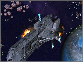 Statek przywódcy Mandalorian. - Misja 4 - Piractwo na Mandalore - Kampania - Star Wars: Empire at War - Forces of Corruption - poradnik do gry