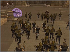 Uważaj na Droideki! Są bardzo groźne dla piechoty. - Misja 11 - Wizje przeszłości - Kampania - Star Wars: Empire at War - Forces of Corruption - poradnik do gry