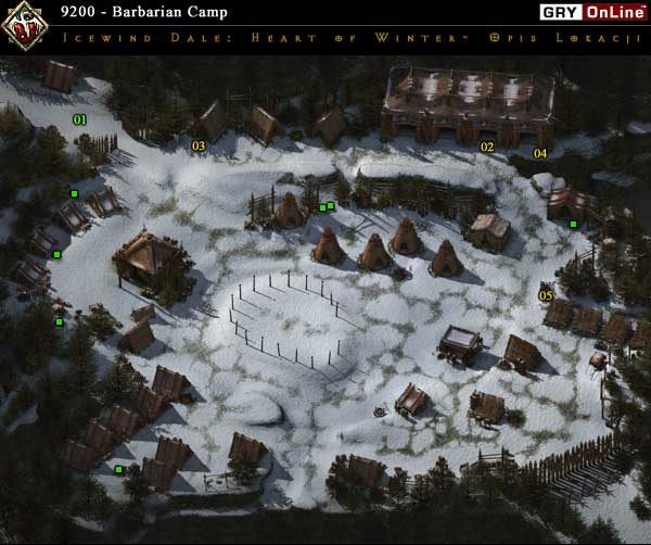 Po raz pierwszy przybywamy tu na prośbę Hjolldera aby przekonać przywódcę barbarzyńców Wylfdenea do pokojowego rozwiązania konfliktu z Ten-Towns - Barbarian Camp | Icewind Dale Serce Zimy - Icewind Dale: Serce Zimy - poradnik do gry