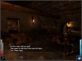 W lokalu niewielu jest chętnych do konwersacji. Nie płacili chyba żołdu, gdyż rycerstwo markotne setnie! - The Gate of Stonehelm (3) | Rozdział 1 | Dark Messiah of Might and Magic - Dark Messiah of Might and Magic - poradnik do gry