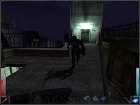 Widział jak się gramolę na dach i teraz chce mi oklepać twarzyczkę tym rusztem w garści! Nie ma takiej możliwości! - The Gleam of a Cold Knife (8) | Rozdział 2 | Dark Messiah of Might and Magic - Dark Messiah of Might and Magic - poradnik do gry