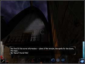 Co ja Spiderman jestem, aby po dachach skakać?! Ostatni raz to było! A teraz po schodach - tam słychać krzyki! - The Gleam of a Cold Knife (10) | Rozdział 2 | Dark Messiah of Might and Magic - Dark Messiah of Might and Magic - poradnik do gry