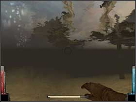 Z powrotem w wodzie! Płynę pod pomost przy żurawiu. Może uda się zaskoczyć wartownika? - Across the Sea of Blood (1) | Rozdział 4 | Dark Messiah of Might and Magic - Dark Messiah of Might and Magic - poradnik do gry