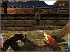 Paleta bujająca się na końcu wysięgnika portowego żurawia dla mnie będzie kładką prosto na statek! - Across the Sea of Blood (1) | Rozdział 4 | Dark Messiah of Might and Magic - Dark Messiah of Might and Magic - poradnik do gry