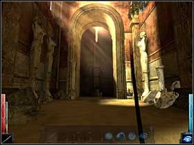 Sprawdzam komnatę, czy jakiś Goblin nie pobłądził i nie zamierza zepchnąć mnie z pomostu. Czysto! - The Temple of the Spider (14) | Rozdział 5 | Dark Messiah of Might and Magic - Dark Messiah of Might and Magic - poradnik do gry