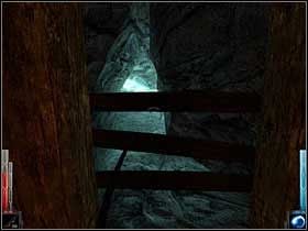 Szczelinka fajna, ale te deseczki to będzie trzeba zniszczyć, niestety. - Fire in the Blood (1) | Rozdział 7 | Dark Messiah of Might and Magic - Dark Messiah of Might and Magic - poradnik do gry