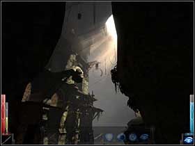 A to, co? Lekko zdewastowana, ale w dalszym ciągu piękna budowla. Wszystko dookoła świadczy o tym, że jednak tu była kiedyś kopalnia. Ciekawe, co wydobywali? - Fire in the Blood (2) | Rozdział 7 | Dark Messiah of Might and Magic - Dark Messiah of Might and Magic - poradnik do gry