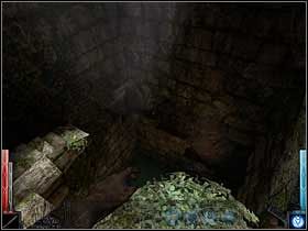 Możliwości marszu do góry wyczerpałem. Pora na sprawdzenie możliwości zejścia. Tym bardziej, że na gzymsie cos migota! - Fire in the Blood (3) | Rozdział 7 | Dark Messiah of Might and Magic - Dark Messiah of Might and Magic - poradnik do gry