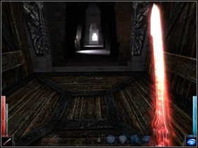 Opuszczam klatkę windy nr 1. Przyszłość lśni w oddali jasnym światłem. - In the House of Ashes (6) | Rozdział 8 | Dark Messiah of Might and Magic - Dark Messiah of Might and Magic - poradnik do gry