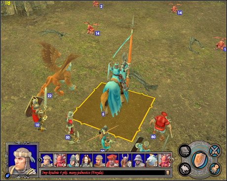 Zawsze uważaj, by jakiś korzeń nie zablokował Twojej jednostki (tak jak na powyższym rysunku). - Misja 1 - Rebelianci | Kampania 1 Heroes of Might & Magic V Kuźnia Przeznaczenia - Heroes of Might & Magic V: Kuźnia Przeznaczenia - poradnik do gry
