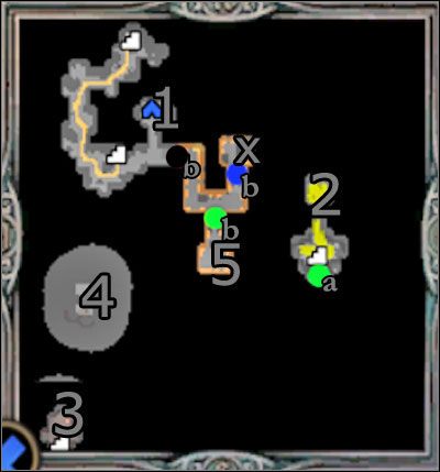 Korzystając z północnego przejścia łatwo znajdziesz kopalnię złota (1) - Misja 5 - Wybór - Podziemia | Kampania 1 HoMM V Kuźnia Przeznaczenia - Heroes of Might & Magic V: Kuźnia Przeznaczenia - poradnik do gry