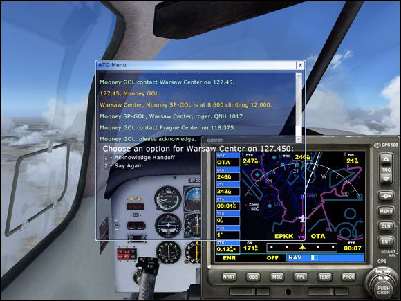 Przekraczamy granicę... - Microsoft Flight Simulator X: Przelot | Mooney Bravo - Microsoft Flight Simulator X - poradnik do gry