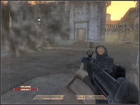 Po znalezieniu się w środku, obróć się w lewo i zacznij biec przed siebie - [Misja 1.1] Mexican Border - Inbound cz.3 | Tom Clancys Rainbow Six Vegas - Tom Clancys Rainbow Six Vegas - poradnik do gry