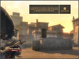 Teraz musisz skorzystać z klawisza ALT (#1), tak aby przywołać do siebie resztę drużyny - [Misja 1.1] Mexican Border - Inbound cz.3 | Tom Clancys Rainbow Six Vegas - Tom Clancys Rainbow Six Vegas - poradnik do gry