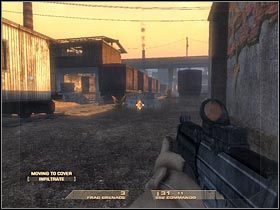 Przeciwnicy będą nadbiegać z kilku różnych stron - [Misja 1.2] Mexican Border - Trainyard cz.1 | Tom Clancys Rainbow Six Vegas - Tom Clancys Rainbow Six Vegas - poradnik do gry