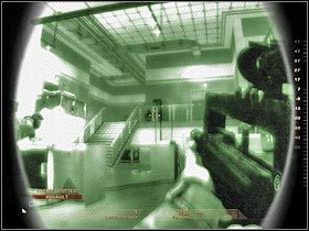 Zanim zdecydujesz się wyjść na górę, załatw gostka znajdującego się nad Tobą (#1) - [Misja 6.5] Nevada Dam - The Doctors cz.2 | Tom Clancys Rainbow Six Vegas - Tom Clancys Rainbow Six Vegas - poradnik do gry
