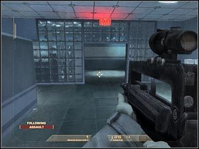 Musisz się ostrożnie wychylić, a następnie zastrzelić Irenę (#1) - [Misja 6.6] Nevada Dam - Irena | Tom Clancys Rainbow Six Vegas - Tom Clancys Rainbow Six Vegas - poradnik do gry