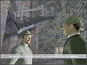 Skieruj się do kolejnych schodów (#1) - Scotland - FINAŁ (1) | Rozdział 5 Sherlock Holmes Przebudzenie - Sherlock Holmes: Przebudzenie - poradnik do gry