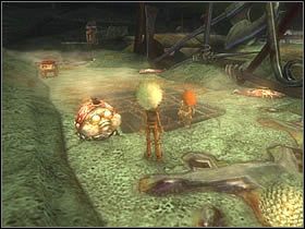 Następnie przy pomocy Kromino (żywej ściany) ustaw go na drugim guziku, a żarłocznego stworka na pierwszym - [ETAP XII] Necropolis cz.4 | Artur i Minimki - Artur i Minimki - poradnik do gry