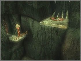 Wchodząc po nich, dotrzesz do przycisku za pomocą którego, otworzysz drzwi do ostatnich uwięzionych potworków w okolicy - [ETAP XI] Under the house cz.6 | Artur i Minimki - Artur i Minimki - poradnik do gry