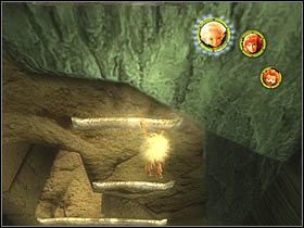 To dzięki niemu będziesz mógł zejść niżej i zdobyć torbę (po czym znów wrócić na górę) - [ETAP XI] Under the house cz.1 | Artur i Minimki - Artur i Minimki - poradnik do gry