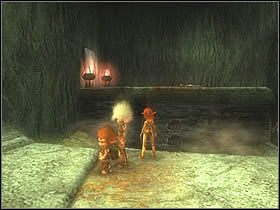 Znajduje się tam (na podwyższeniu) guzik, który umożliwi Ci dalszą drogę - [ETAP X] The Stunning Rapids Bar cz.2 | Artur i Minimki - Artur i Minimki - poradnik do gry