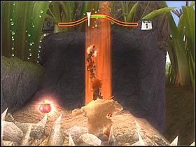 Nim opuścisz ten przystanek, udaj się do punktu położonego najwyżej (gdy wybieramy cel podróży na barkach stworka) - [ETAP IX] Lost in the Seven Lands - II cz.4 | Artur i Minimki - Artur i Minimki - poradnik do gry