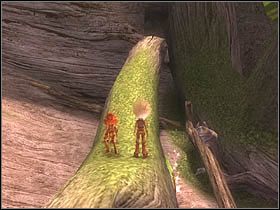 Gdy go odblokujesz, wejdź po pobliskiej gałęzi na górę - [ETAP VIII] Lost in the Seven Lands - I cz.6 | Artur i Minimki - Artur i Minimki - poradnik do gry