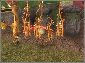 Za cierniami znajduje się strażnik, którego z łatwością zahipnotyzuj Betamecheem - [ETAP VIII] Lost in the Seven Lands - I cz.3 | Artur i Minimki - Artur i Minimki - poradnik do gry