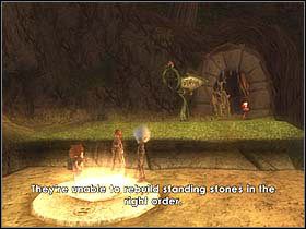 Teraz ułóż wszystkie w odpowiedniej kolejności (wykluczając fragment z uśmiechem) i przejdź przez otwarte drzwi do kolejnego pomieszczenia - [ETAP IV] On the road to Nekropolia cz.3 | Artur i Minimki - Artur i Minimki - poradnik do gry