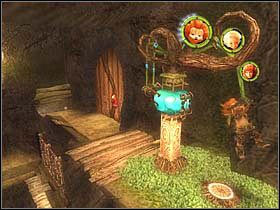 Znajdziesz tam ostatnią machinę otwierającą drzwi i ostatni niezbędny do wzniesienia posągu bloczek skalny - [ETAP IV] On the road to Nekropolia cz.3 | Artur i Minimki - Artur i Minimki - poradnik do gry